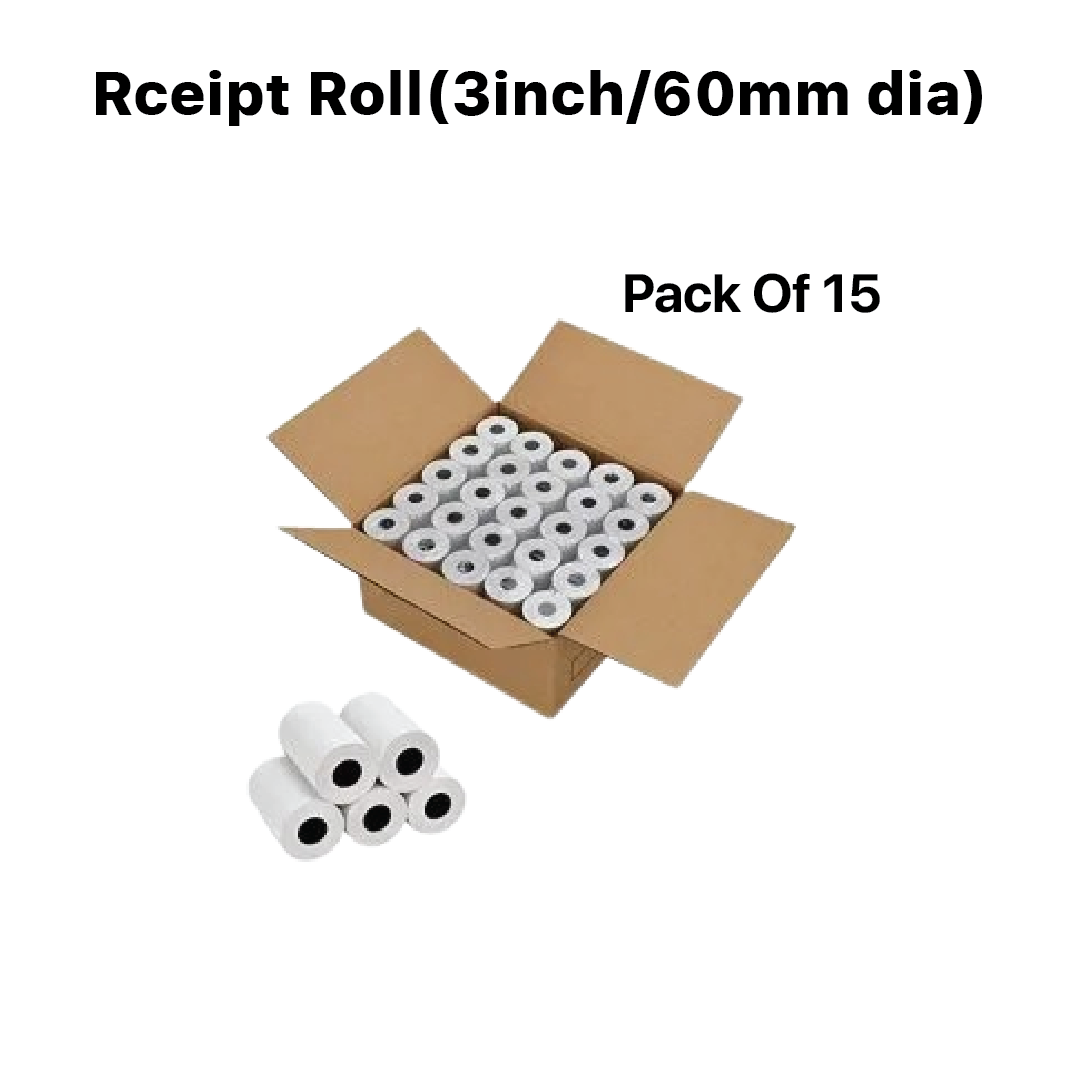posclub Thermal Paper roll 3 inch 80 mm 40 meter length , best quality Can be used in thermal printer machines in Restaurants, Retail Outlets, Shops. Wholesale price, straight from the factory
