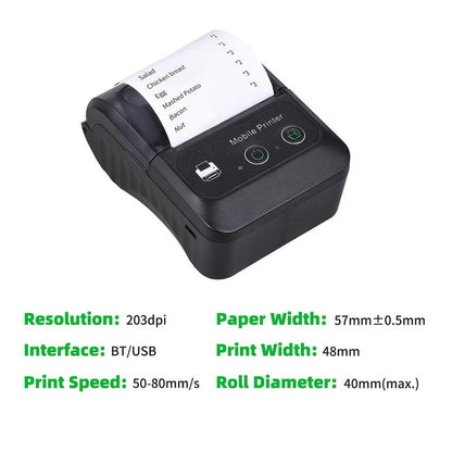Buvvas BS-P58BT 2-inch Pocket Thermal Printer