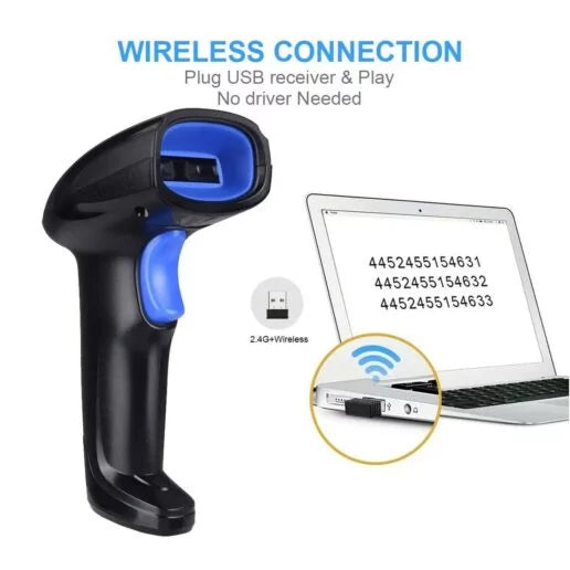 ATPOS AT-1100L (1D) USB+Wireless Laser Barcode Scanner