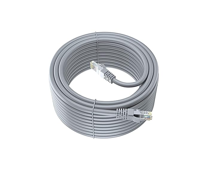 Lan Cable 20 Meter | Cat 6 | Machine Made Sockets | Heavy Duty Ethernet Cable