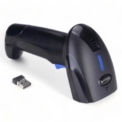 ATPOS AT-1100L (1D) USB+Wireless Laser Barcode Scanner