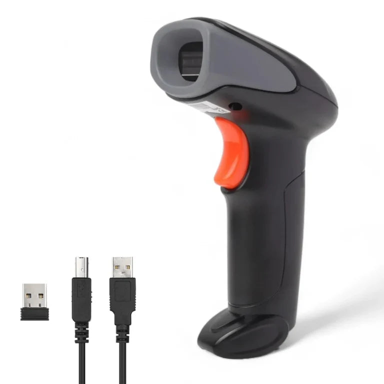 Atpos AT-1100LW 1D Wireless CCD Barcode Scanner | USB | 2.4Ghz Wireless