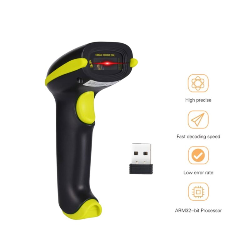 Atpos AT-5700D Handheld Barcode Scanner | USB, Wireless, Bluetooth | Support 1D & 2D (QR Code)