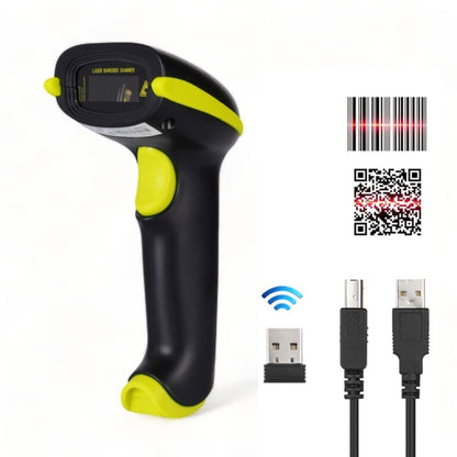 Atpos AT-5700D Handheld Barcode Scanner | USB, Wireless, Bluetooth | Support 1D & 2D (QR Code)