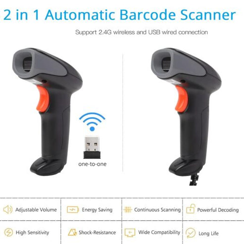 Buvvas Retail Handheld Barcode Scanner