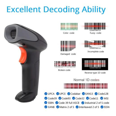 Buvvas Retail Handheld Barcode Scanner
