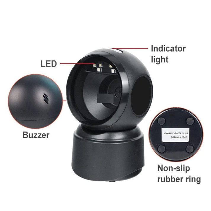 Buvvas BS-RTL 1D&2D Table Top Barcode Scanner