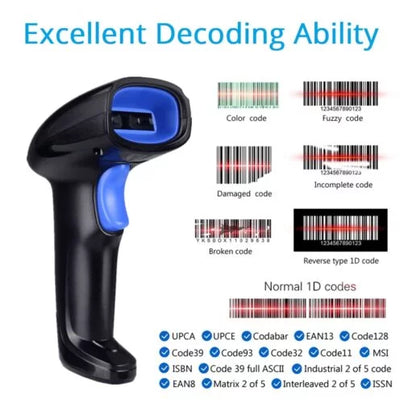 ATPOS AT-1100L (1D) USB+Wireless Laser Barcode Scanner