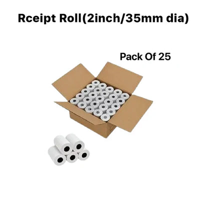 3 Inch (58 mm) Thermal Paper Rolls | 15meter (40 mm Dia) | For Swiping Machines and small pocket printers