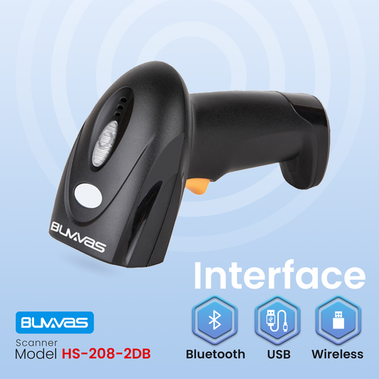 Buvvas HS-208-2DB 1D and 2D Barcode Scanner