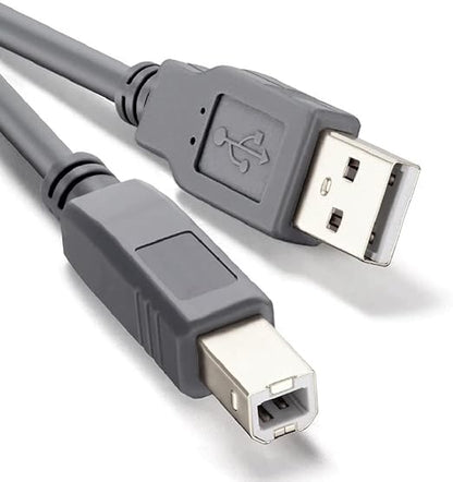 USB 2.0 High Speed Printer Cable | Scanner Cable | 1 Meter | Black LENGTH 1 METER HIGH-STANDARD NICKEL-PLATED PLUG IDEAL PRINTER SCANNER CABLE - USB 2.0  FAST TRANSMISSION & PLUG AND PLAY  Compatible to  HP, Canon, Buvvas, ATPOS, TSC, Epson, IMPACT, TVS, EVERCOM, SHREYANS, Etc..