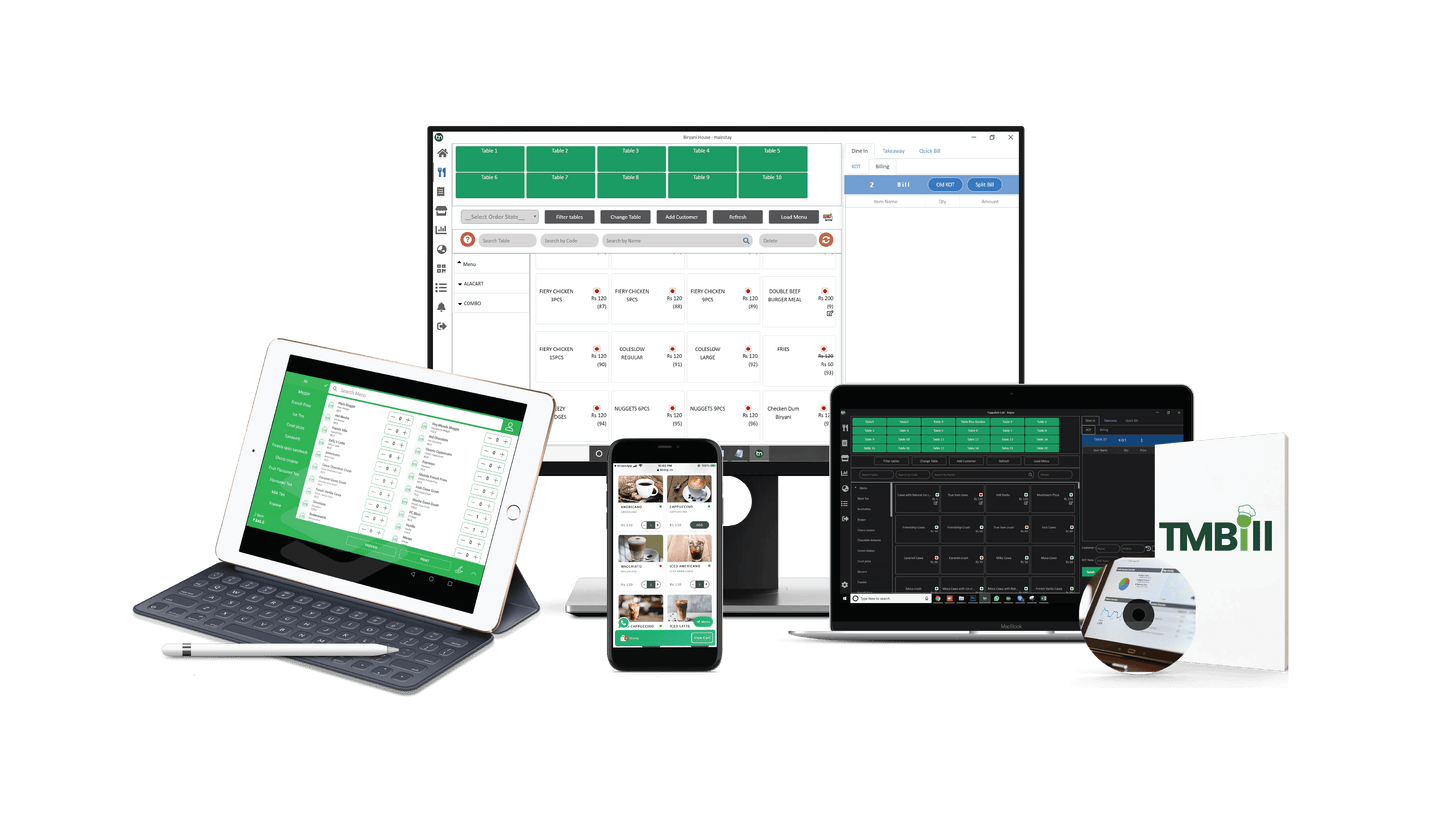 TMBill Restaurant Software - BILLING PACKAGE